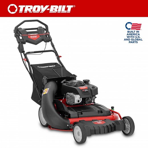 Reviews for Troy-Bilt 28 in. 223cc Gas Walk Behind Self Propelled Lawn Mower with High Rear Wheels, 3-in-1 Cutting TriAction Cutting System | Pg 1 - The Home Depot