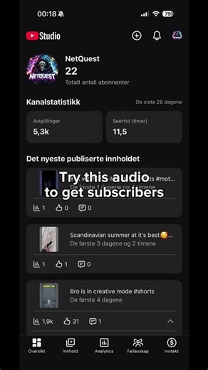 Try this audio🎧