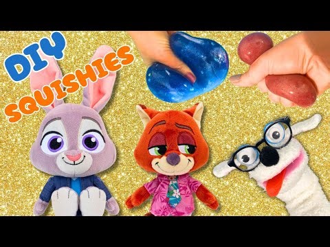Ziggy Helps His Bunny & Fox Friends With Squishies! DIY Squishy Maker Craft for Kids