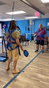 Racquetball offers several benefits for physical and mental health, including: ✅ Improving cardiovascular fitness ✅ Increase strength and endurance ✅ Improve agility and reflexes ✅ Reduce stress ✅ Provide social interaction Try it out with your patients! Remember to use the Solo-Step Overhead Track & Harness System to protect your patients from falls during challenging exercises. #solostep #fallprevention #scirecovery #physiogram #gaittraining #neurorehab #balancetherapy #neuropt | Solo-Step Fal