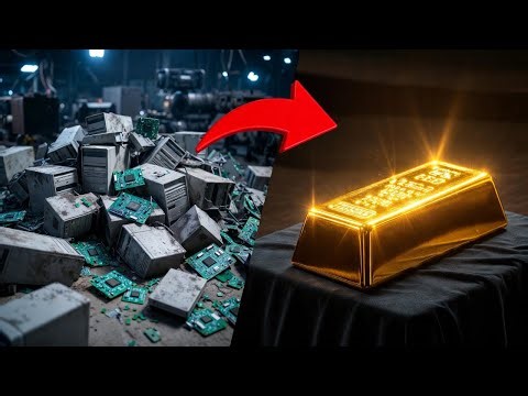Turning 10,000 Old CPUs Into A 24K GOLD BAR! 💰 (Factory Mass Production)
