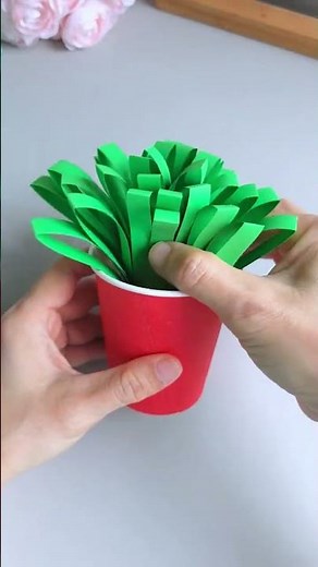 DIY Spring Bouquet with Colored Paper - Easy & Fun