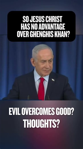 Is Netanyahu implying Jesus has no power and morality doesn’t work? #iranisrealwar #netanyahu