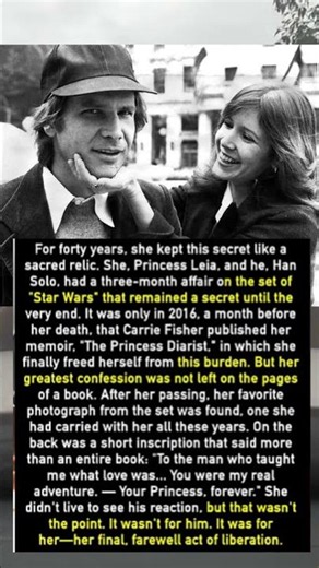 The Secret Carrie Fisher Kept for 40 Years About Harrison Ford