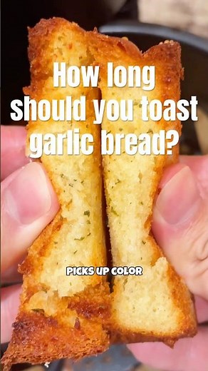 Cooking test Ep.72 Garlic bread How long should you toast garlic bread? #cooking