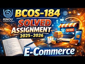 BCOS 184 Solved assignment 2025-2026 | BCOS 184 solved handwritten assignment 2025-2026 in English|