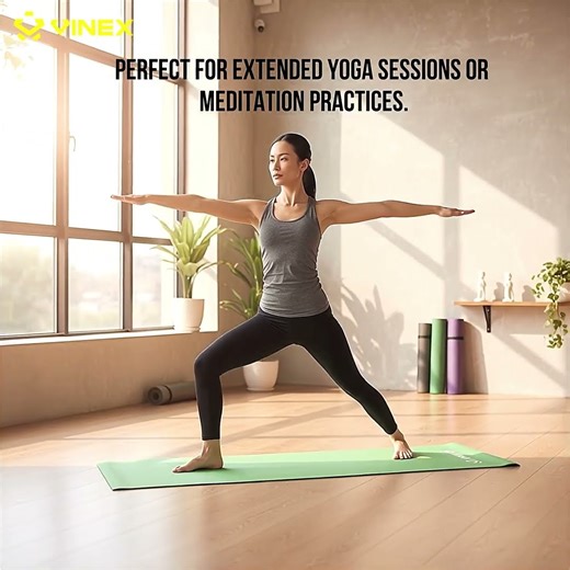 Start your fitness journey at anywhere with The Vinex EVA Foam Yoga Mat