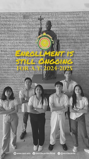 ENROLLMENT is still ongoing for Academic Year 2024-2025! Your golden tomorrow awaits. Be a builder of communion! Be a Sebastinian! 💛❤ ✔️​REGISTER HERE: https://sscr.edu/Beta/Admission.html#carousel_604c For inquiries, message the Baste Cavite - Admission and Scholarships Facebook Page: https://www.facebook.com/admissionandscholarships Or call (046) 431-9405 local 766. #BuildersOfCommunion #BravoBaste | San Sebastian College - Recoletos de Cavite