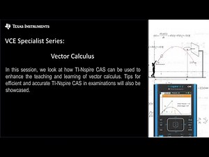Vector Calculus on TI-nspire | VCE Specialist Mathematics 2023 Series