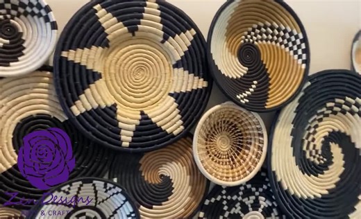 Handwoven African Sisal Basket, Wall Decor or Fruit Bowl - Etsy