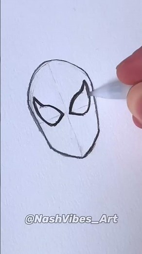 How to Draw SpiderMan! Very easy Tutorial! Spiderman No Way Home! (#Shorts)
