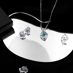 Watch Heart Jewelry Set Gifts for Women Heart Crystal Jewelry on Amazon Live