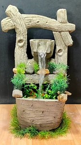 Nature fountain step by step making guide | 3 minutes diy