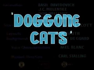 "Dog Gone Cats" (1947) - recreation titles (Doggone Cats)