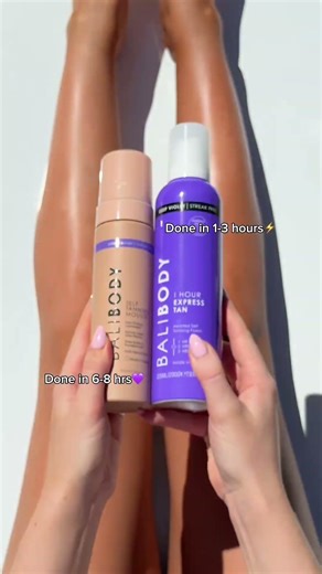 Deep Violet Mousse vs Express Self Tan