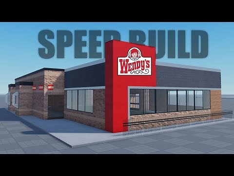 Wendys Restaurant Speed Build [Roblox]