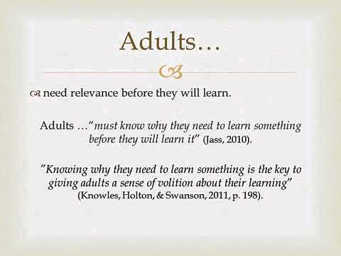 6 Characteristics of Adult Learners