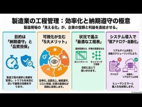 製造業101：工程管理を解き明かす