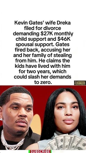Kevin Gates & Dreka Split 😳 #Shorts #KevinGates #DrekaGates #relationship #marriage #dating #couple
