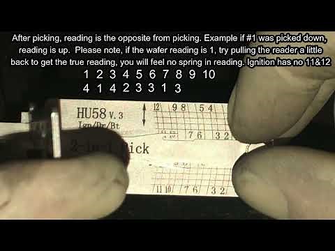 LISHI HU58 IGNITION PICKED AND DECODED W/INSTACODE