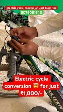 Easily convert your Cycle to Electric Cycle 🤩 All over India 🇮🇳 works with All brands bicycle 🔥