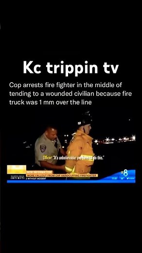 In 2014, a California Highway Patrol officer handcuffed a firefighter