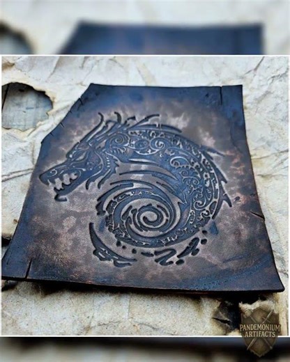Dragon Leather Stamp – Fantasy 4x4 Tool for Cosplay, LARP, Armor Crafting, Clay & Leatherworking ...