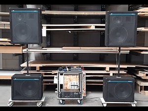 Professionele Peavey PA audio 💪🏼 EuroSys 4 💪🏼 Amplifier CS 800 Soundcheck Speaker Test PA Anlage