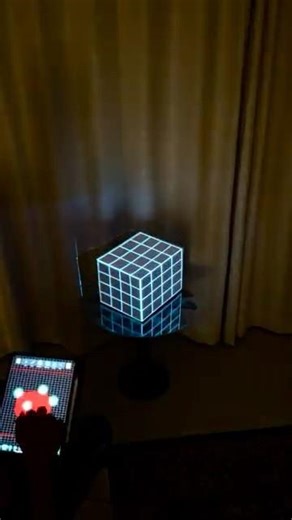 Projection Mapping 📽️ with my iPad ⚡️ #surfabeam #projectionmapping #projector