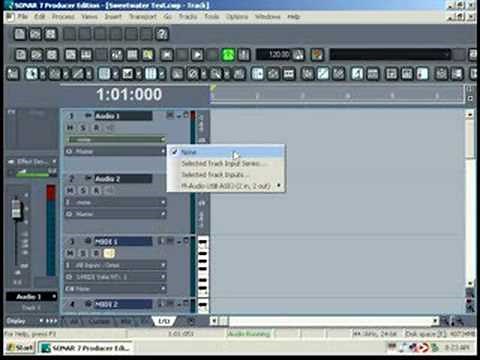 Sweetwater - Setting Up SONAR for Audio Recording