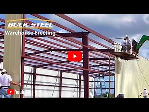 Erecting a 50×132 Pre-Engineered Steel Building | Buck Steel (HD)
