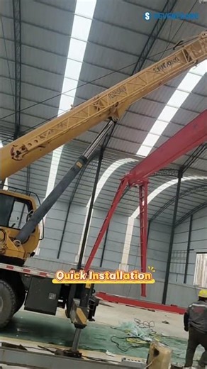 Rail Mounted Gantry Crane Installation in Progress