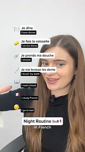 18 reactions | Night Routine in French  What’s your night routine?...