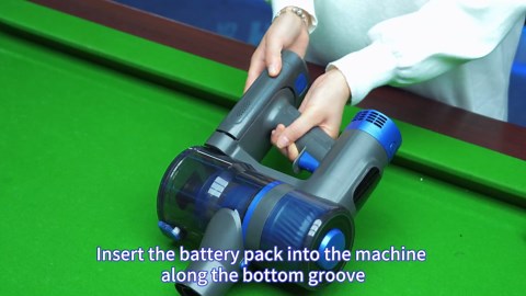 Electric Billiard Table Cloth Cleaner with LED Lighting Cordless Vacuum Cleaners for Home Wall Mounted Storage 250W, Adjustable 3 Gear Speed for Snooker Table, Billiard Halls