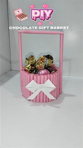 DIY Chocolate Gift Basket 🎁 | Easy & Aesthetic Handmade Gift Idea ✨