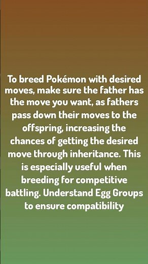 Pokémon Tip / Breeding Basics