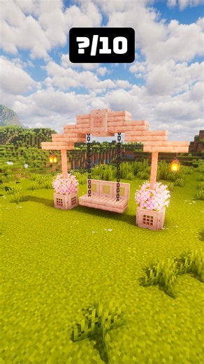 Minecraft Pink Hanging Swing