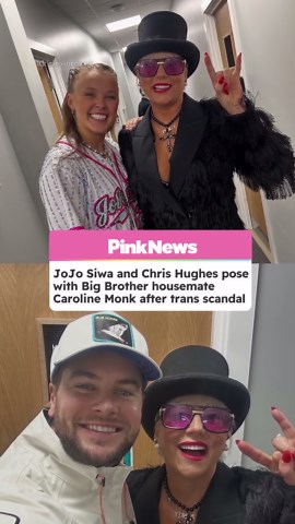 JoJo Siwa poses with Big Brother star who misgendered housemate