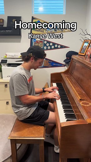 Homecoming Kanye West Piano Cover #kanyewest #kanye #ye #graduation #fypシ #tutorial #piano #cover #homecoming
