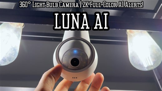 Watch LUNA HOME 3MP Light Bulb Security Camera on Amazon Live