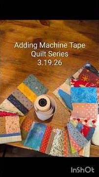 Adding Machine Tape Quilt Series with Quilt #1 of 9, 3.19.26