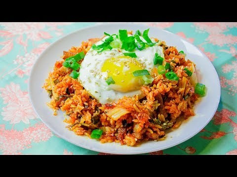 Kimchi Fried Rice - Easy Kimchi Fried Rice - One Pot Meal Recipe