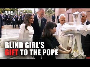 The blind girl who gave Pope Leo XIV a presentation on the Sagrada Família's Jesus Tower