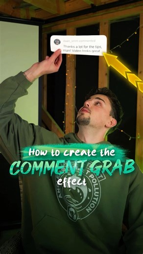 How to film the comment grab effect 💬🎬
