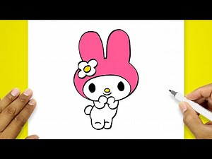 How To Draw My Melody Easy | My Melody Drawing Easy - Videos For Kids