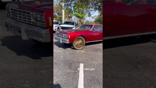 Aerocoupe Chevy box on gold 26's wire wheels