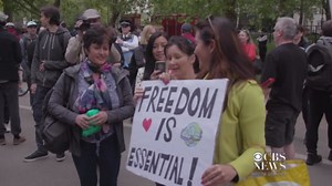 Arrests at anti-lockdown protests in Europe