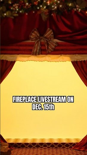 blanket, hot drink, cozy vibes, fireplace livestream December 15th 🔥 | Cirque du Soleil