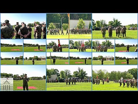 US Marine Corps Change of Command Ceremony at Quantico, Virginia