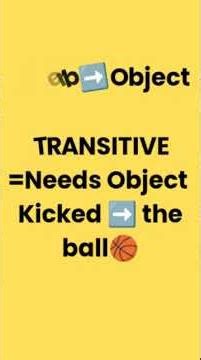 Learn the difference between transitive and intransitive verbs in few seconds #learning #english
